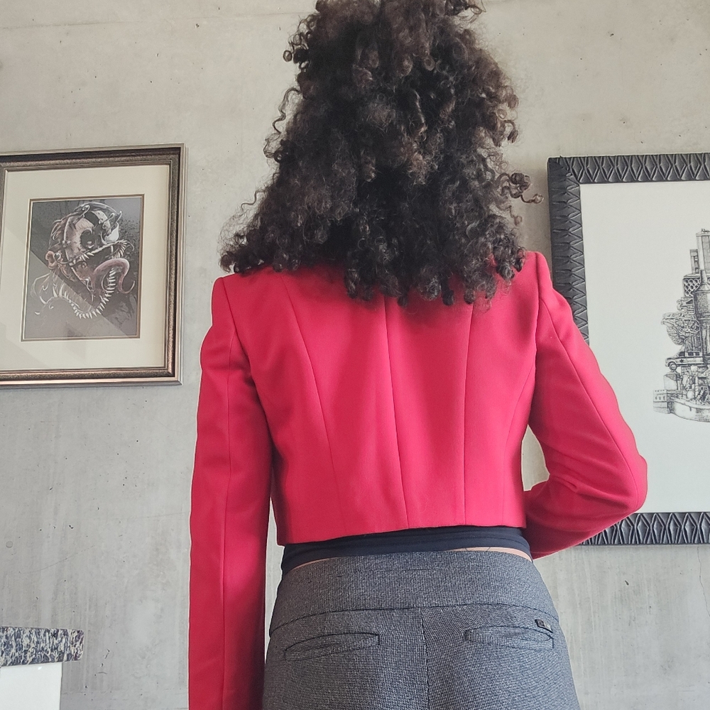 Anne Klein Cropped Suit Jacket Size 4